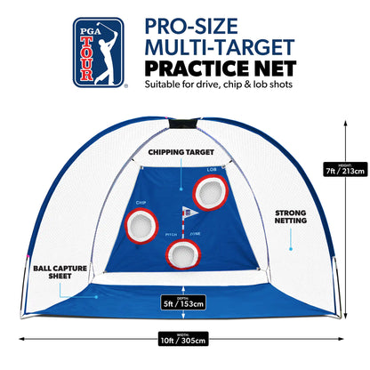 PGA TOUR Pro Size Golf Driving Net with Carry Bag