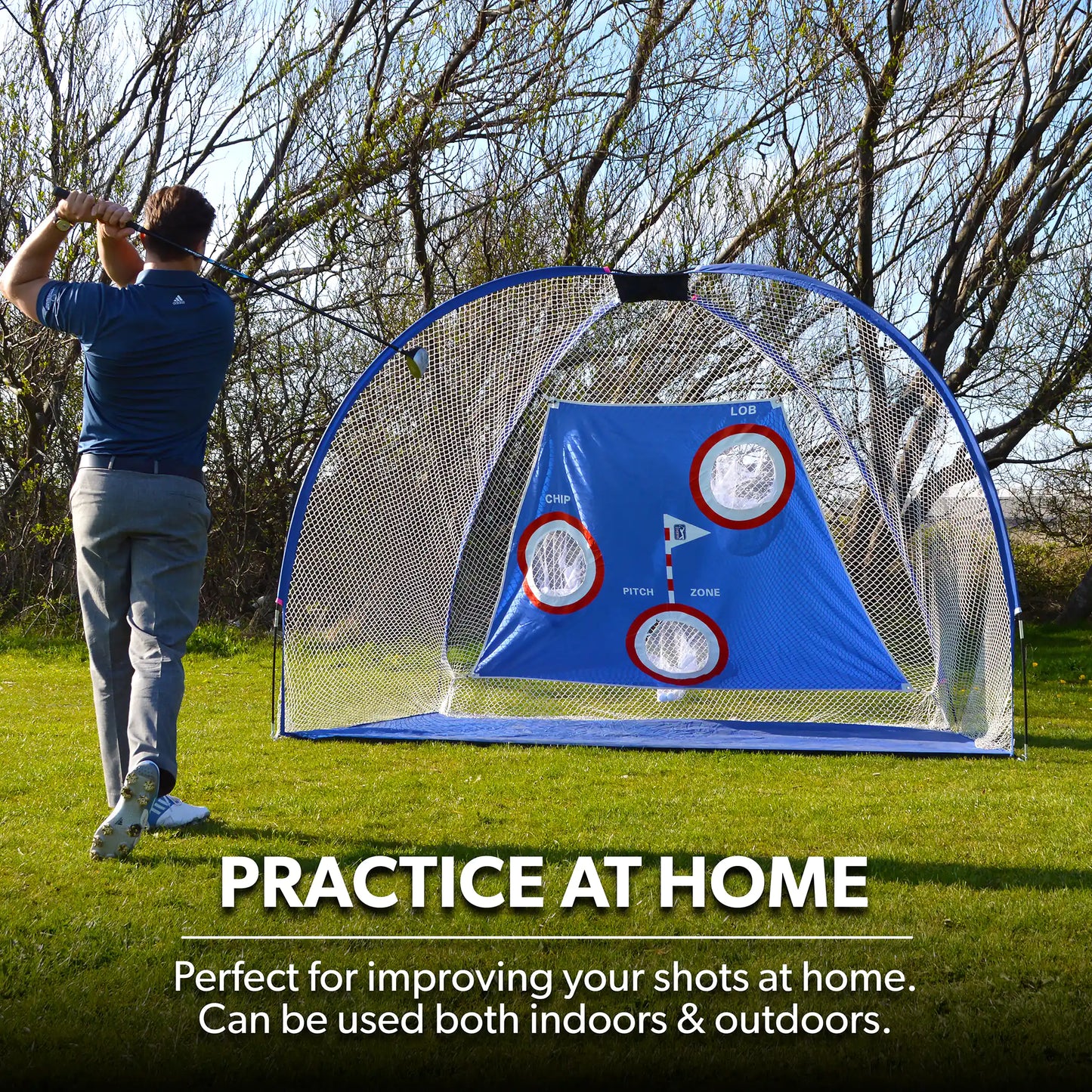 PGA TOUR Pro Size Golf Driving Net with Carry Bag