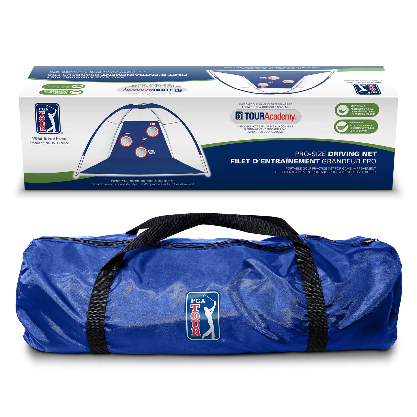 PGA TOUR Pro Size Golf Driving Net with Carry Bag