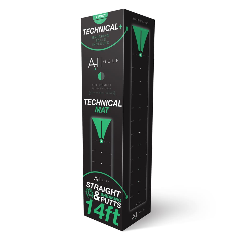 AI Golf Technical Putting Mat 14ft